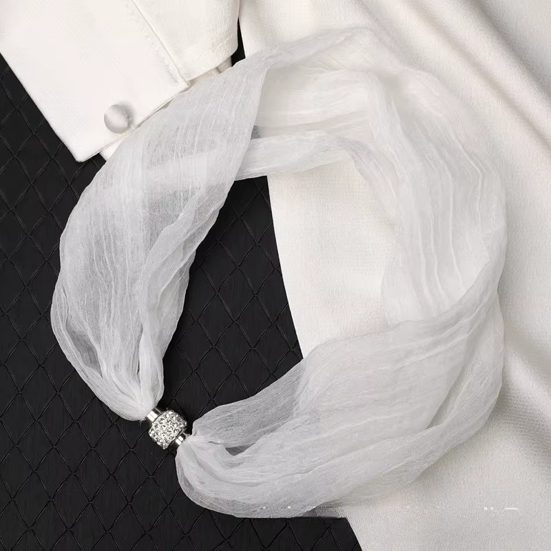 Écharpe Magnétique Classique Unie Tendance pour Femme