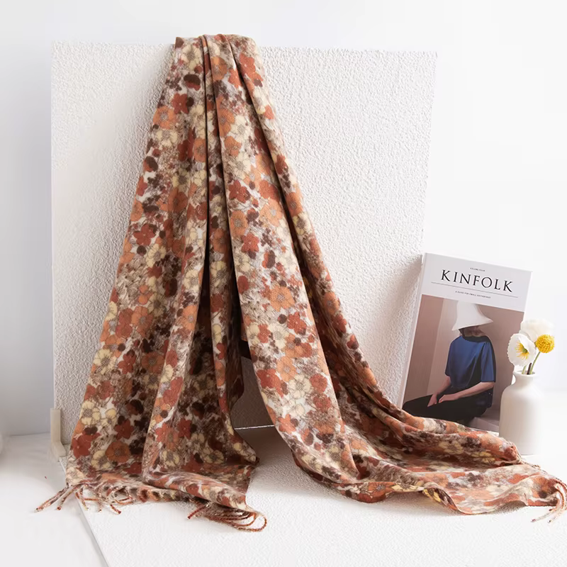 Femmes hiver écharpe Paisley imprimé cachemire Pashmina châles enveloppes Hijab