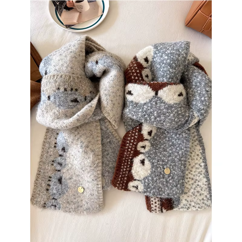 Écharpe version coréenne pour hommes et femmes en hiver