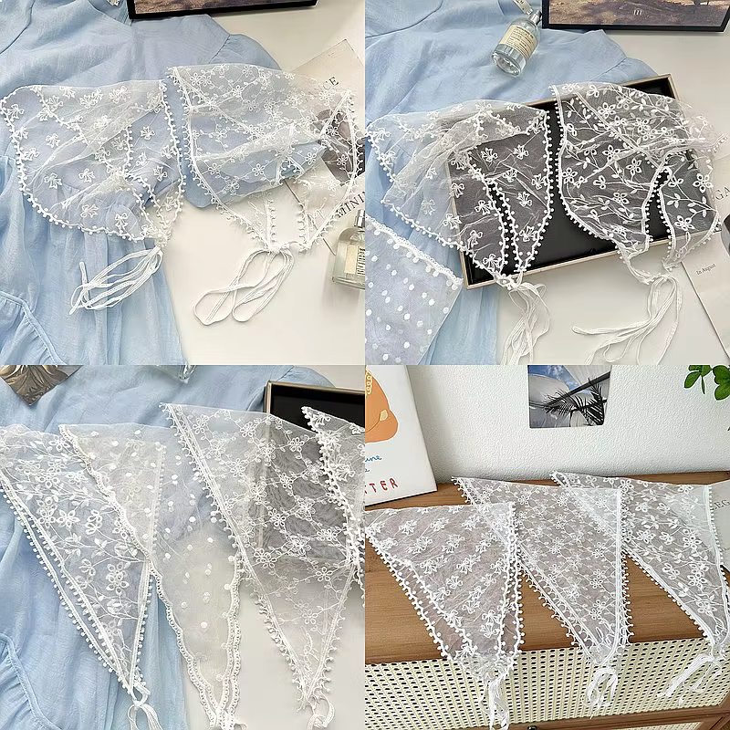 Nouveau foulard triangulaire en dentelle 2026 pour femme